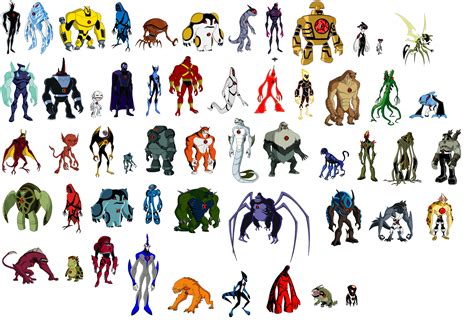 aliens from ben 10 alien force|list of ben 10 aliens.